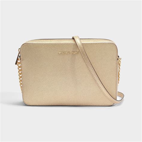 michael kors large east west crossbody metallic